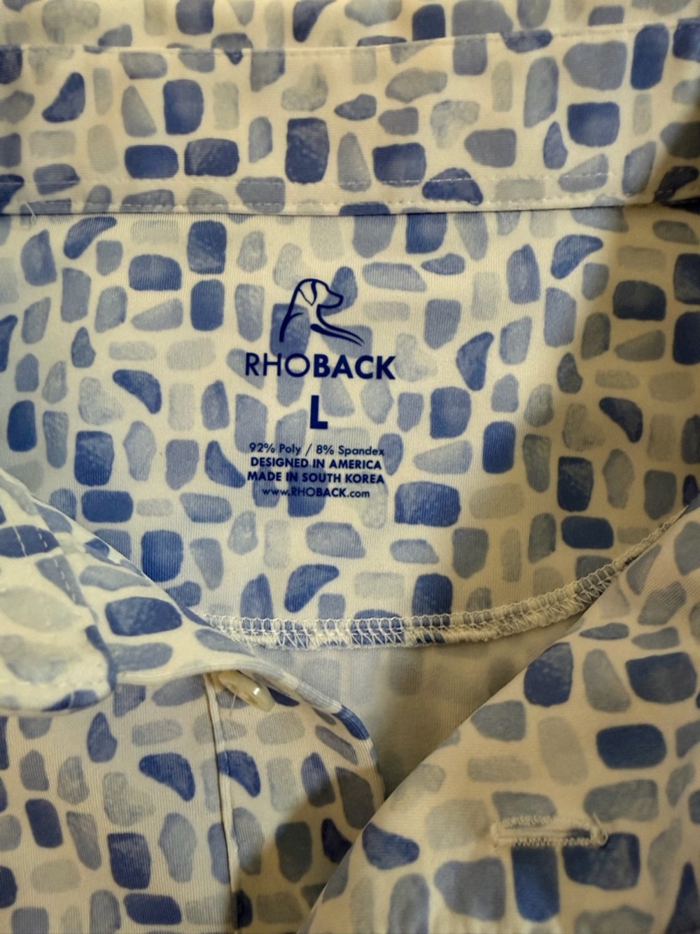 Rhoback polo shirt- size L - Picture 2 of 6